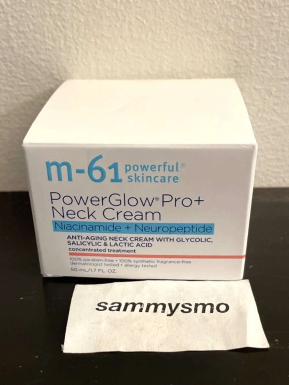 M-61 PowerGlow Pro+ Neck Cream, niacinamide 1.7 oz brand new